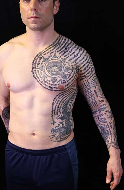 Thai Tattoo Full Sleeve and chest