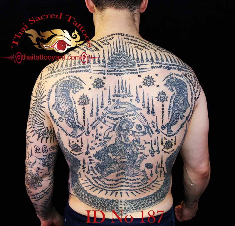 Thai Tattoo Sak Yant full back piece ID No 187